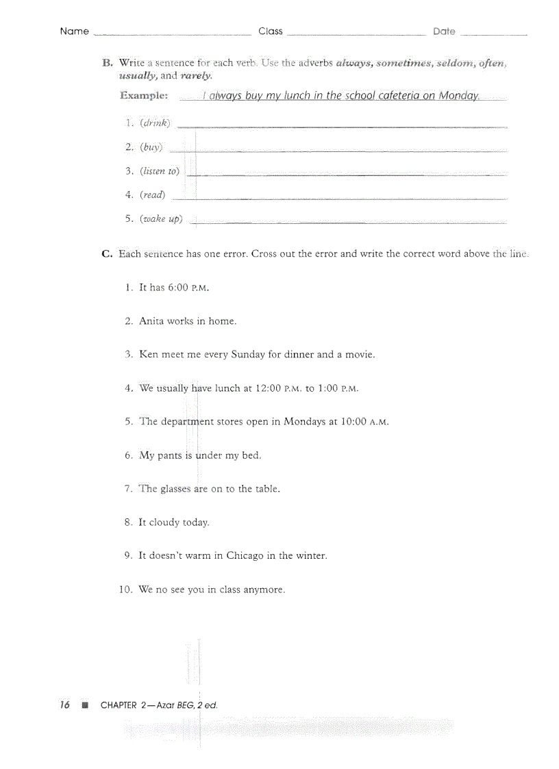 image for page Azar s Basic English Grammar