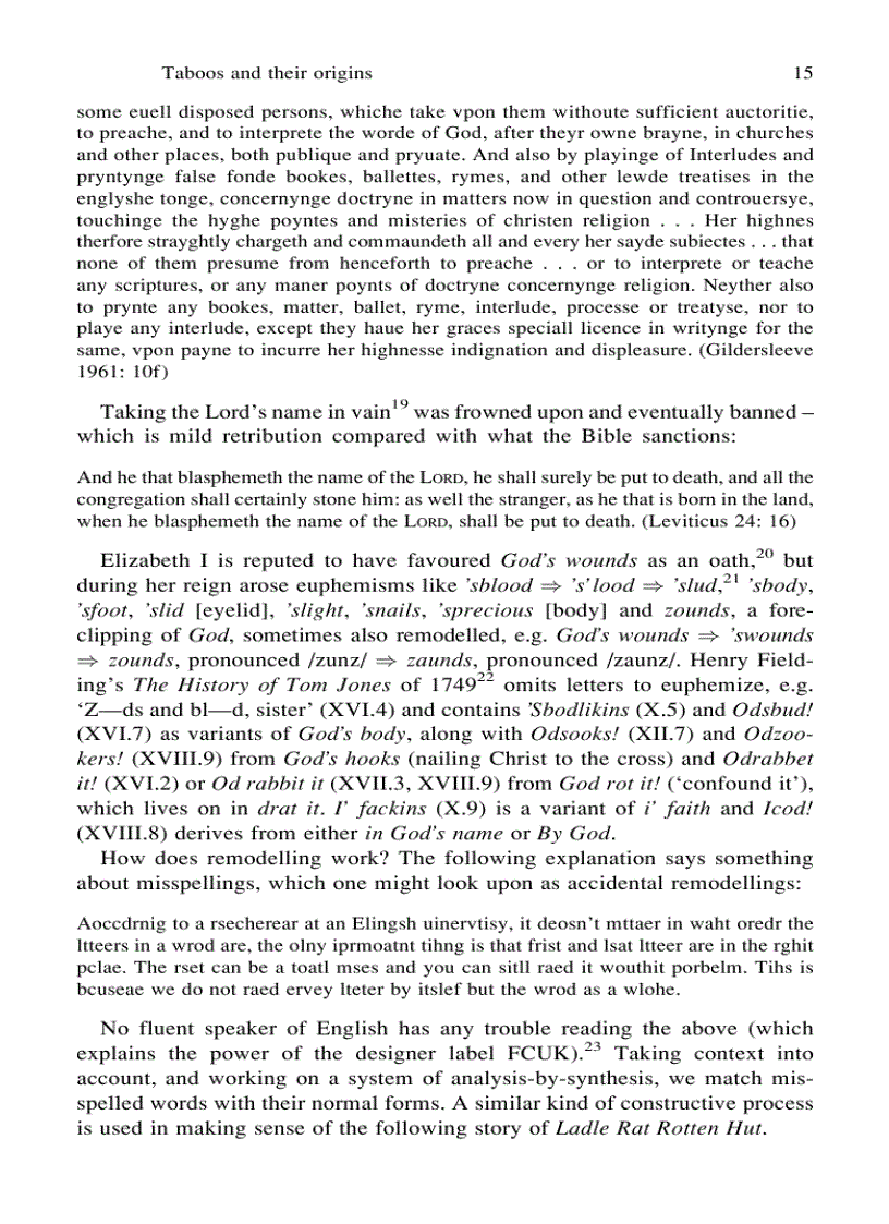 image for page Forbidden Words Taboo and the Censoring of Language