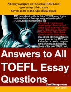 Answers to All TOEFL Essay Questions