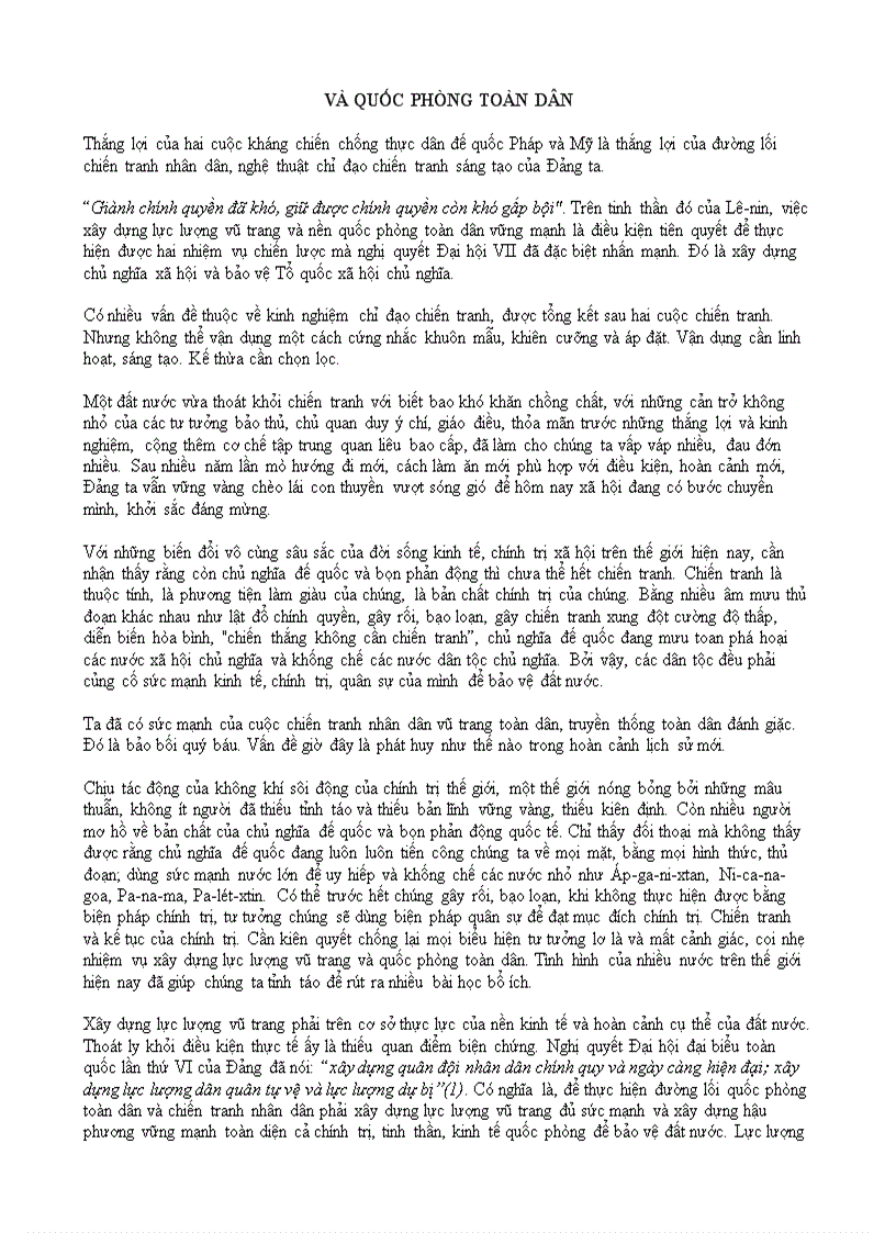 image for page Nghệ thuật quân sự việt nam trong chiến tranh giải phóng và bảo vệ tổ quốc