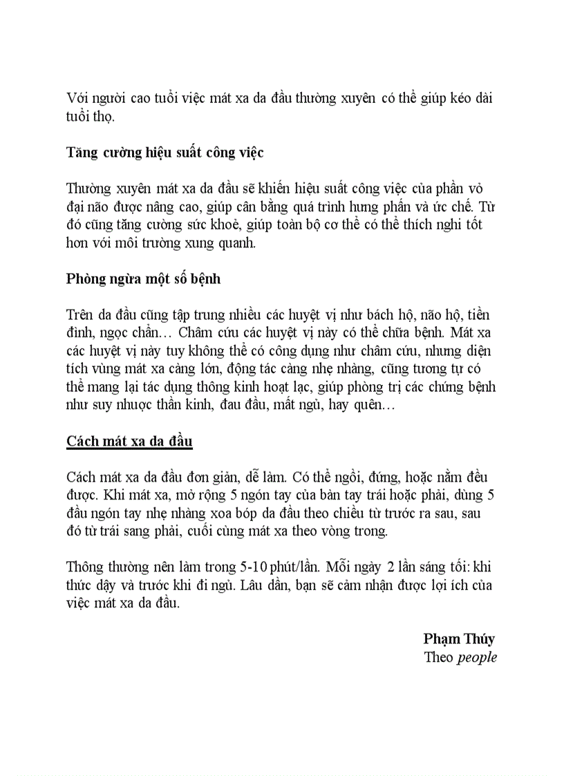 image for page Lợi ích của mát xa da đầu