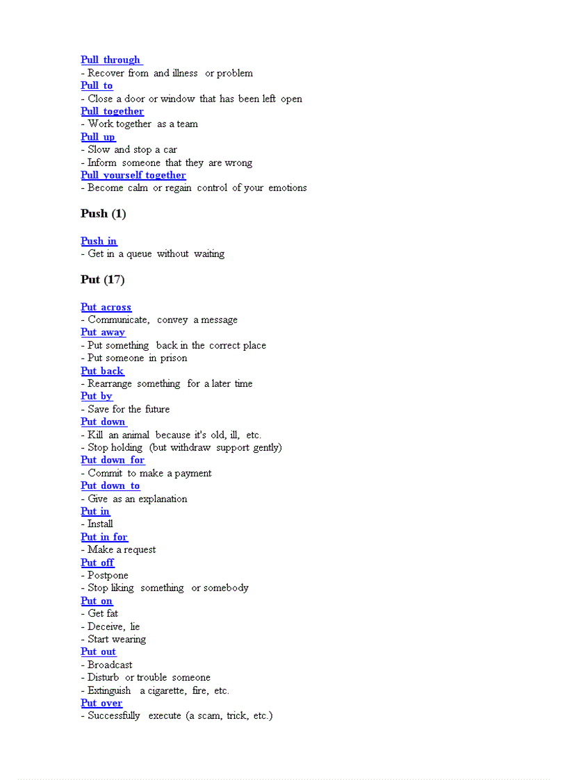 image for page Phrasal Verb Dictionary