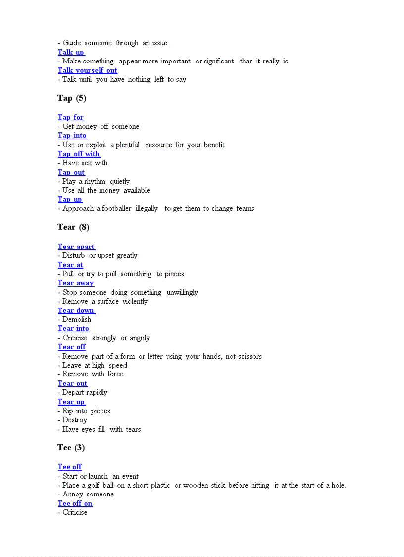 image for page Phrasal Verb Dictionary