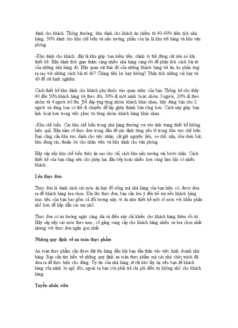 image for page Nghệ thuật kinh doanh nhà hàng