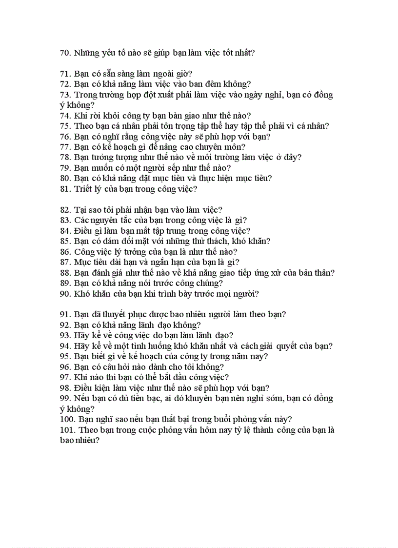 image for page Ngân hàng câu hỏi Phỏng vấn vào Ngân hàng