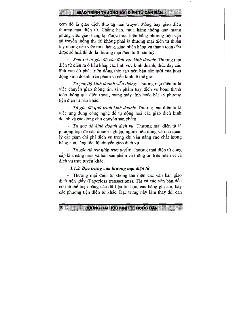 image for page Giáo trình cơ bản về Thương mại điện tử TS Trần Văn Hòe 2006
