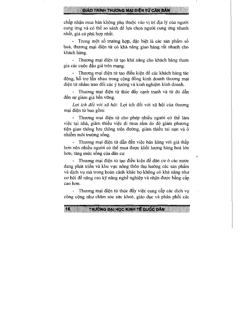 image for page Giáo trình cơ bản về Thương mại điện tử TS Trần Văn Hòe 2006