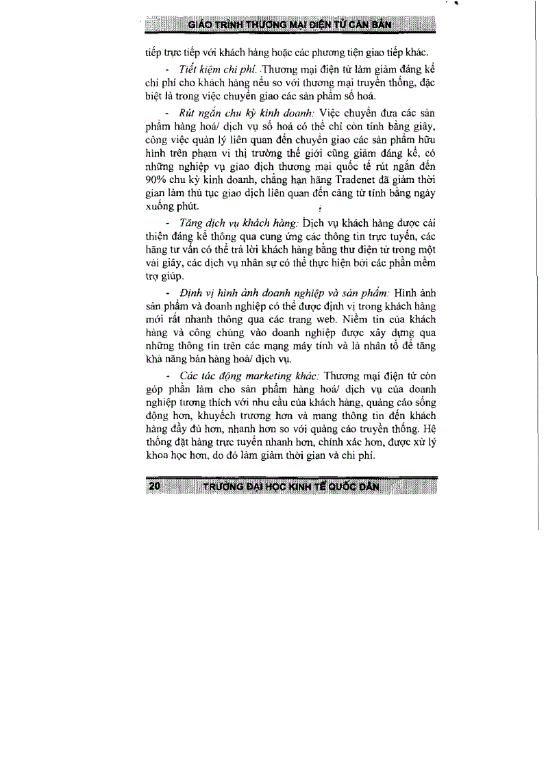 image for page Giáo trình cơ bản về Thương mại điện tử TS Trần Văn Hòe 2006