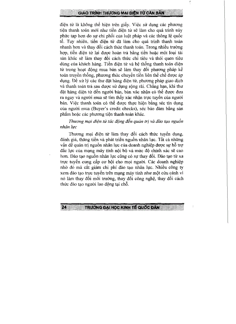 image for page Giáo trình cơ bản về Thương mại điện tử TS Trần Văn Hòe 2006