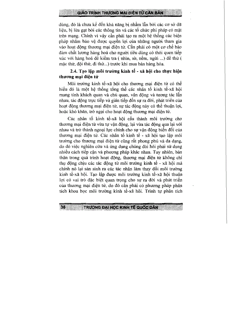 image for page Giáo trình cơ bản về Thương mại điện tử TS Trần Văn Hòe 2006