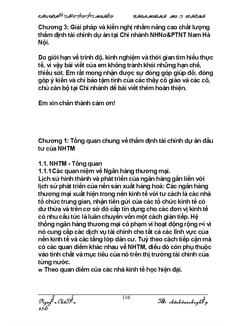 image for page Thẩm định tài chính dự án đầu tư của ngân hàng thương mạiThẩm định tài chính dự án đầu tư của ngân hàng thương mại