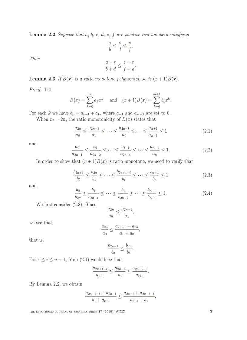 image for page Ratio Monotonicity of Polynomials Derived from Nondecreasing Sequences