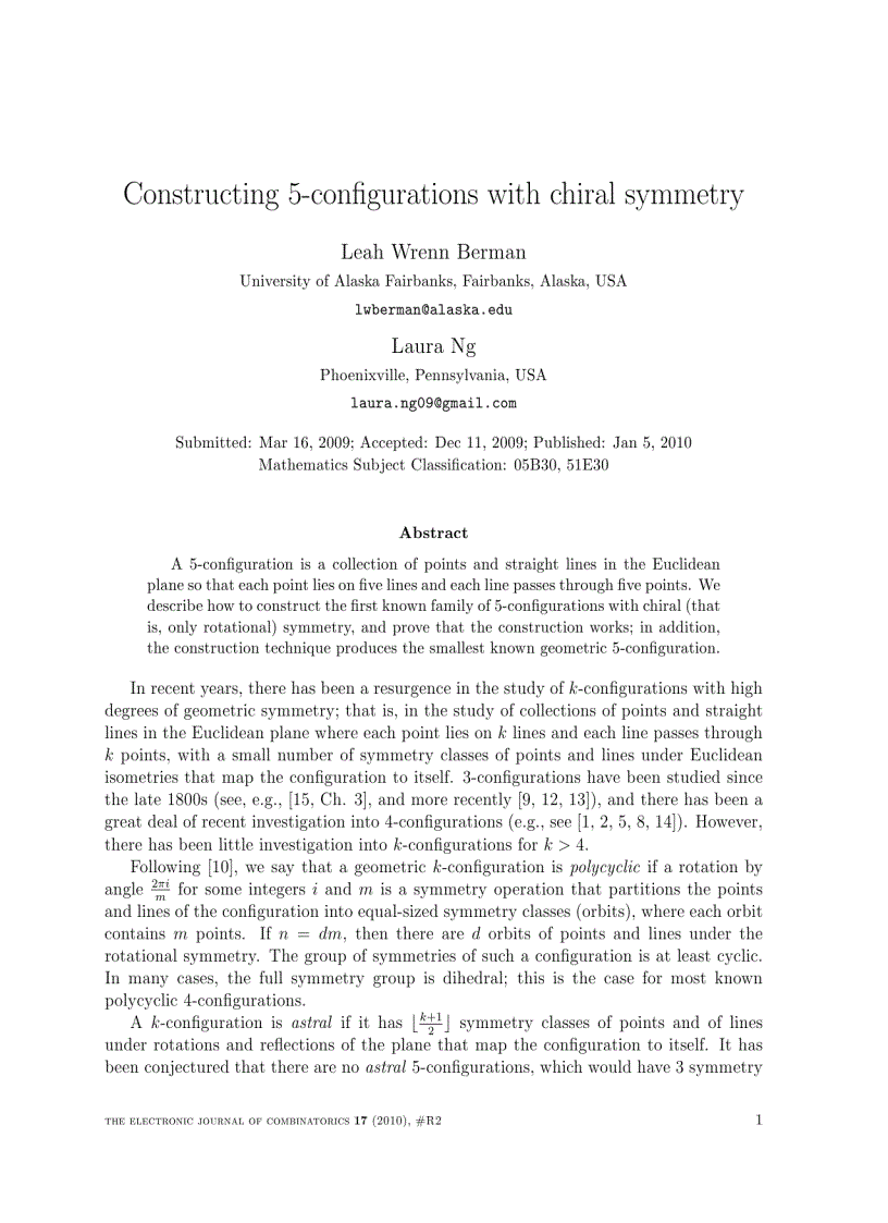 image for page Constructing 5 configurations with chiral symmetry