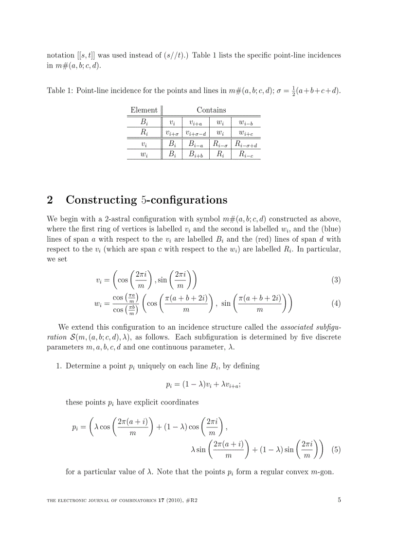 image for page Constructing 5 configurations with chiral symmetry