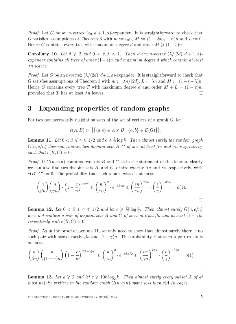 image for page Large bounded degree trees in expanding graphs