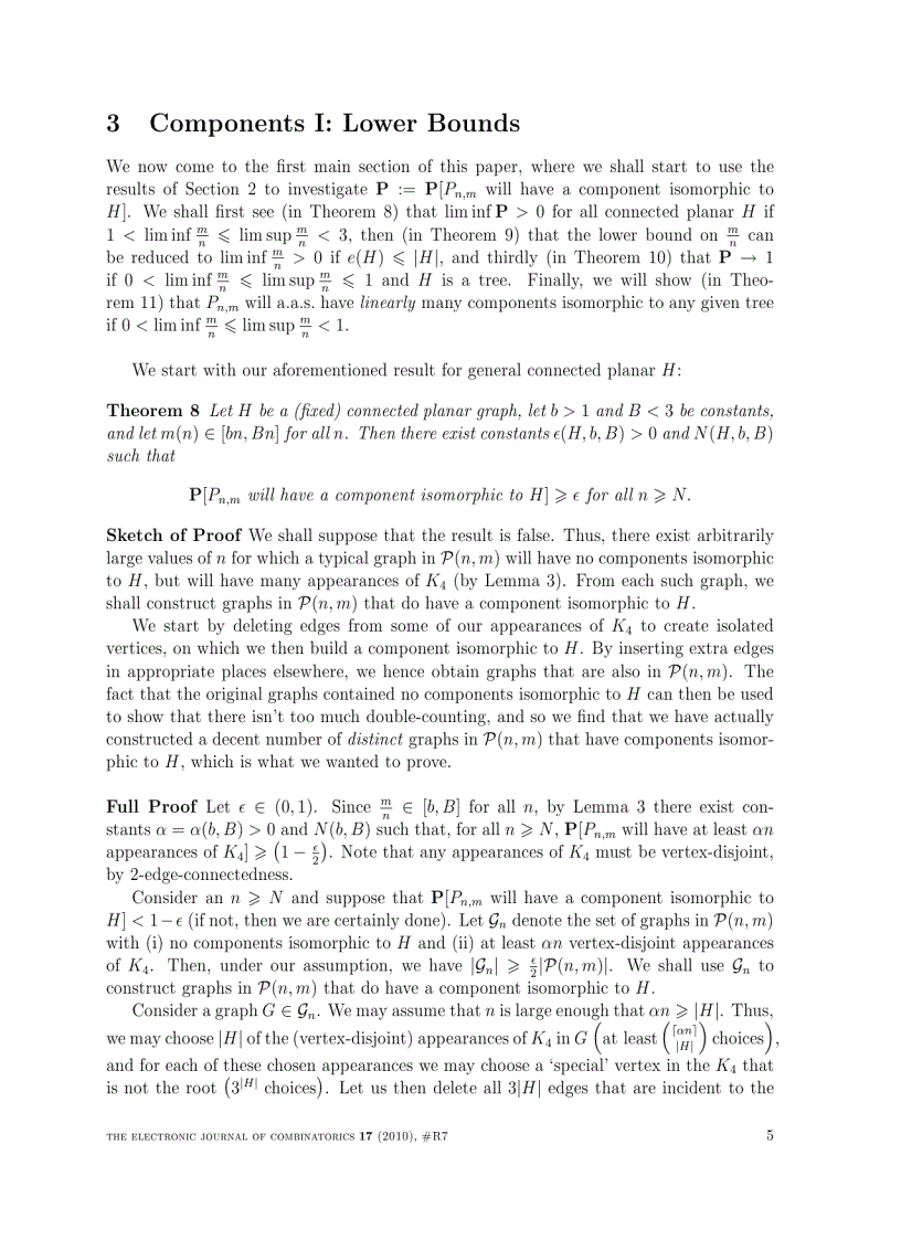 image for page The evolution of uniform random planar graphs
