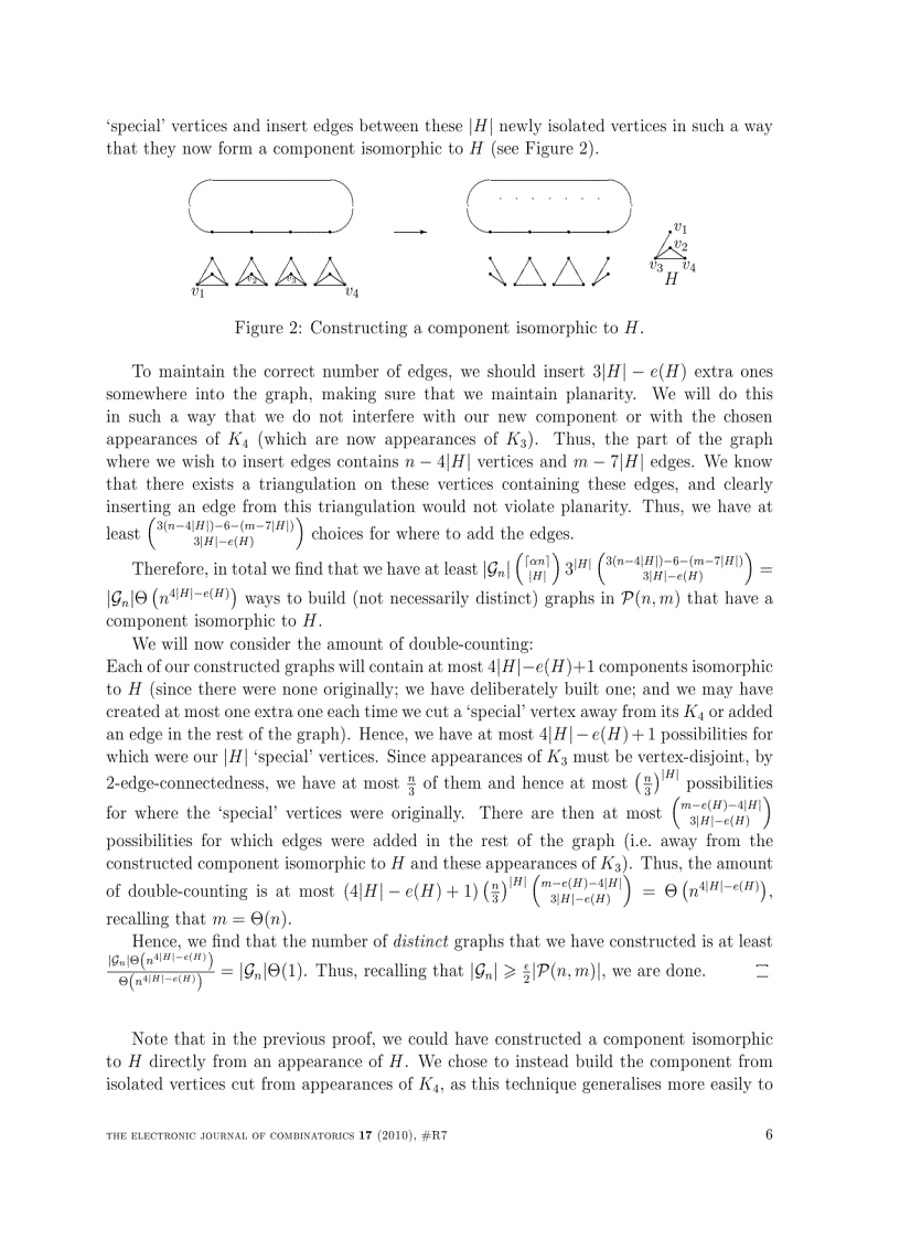 image for page The evolution of uniform random planar graphs