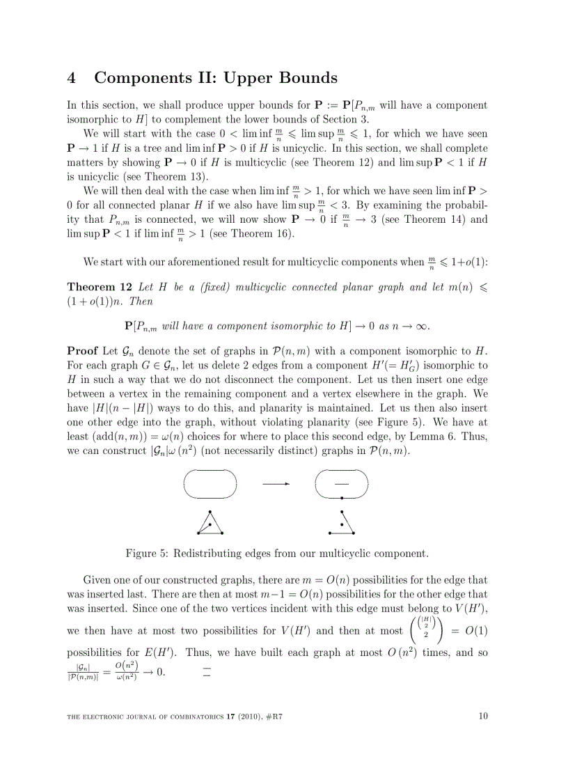 image for page The evolution of uniform random planar graphs
