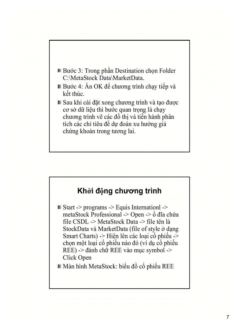 image for page Ứng dụng phần mền Metastock để nhận định xu hướng giá chứng khoán