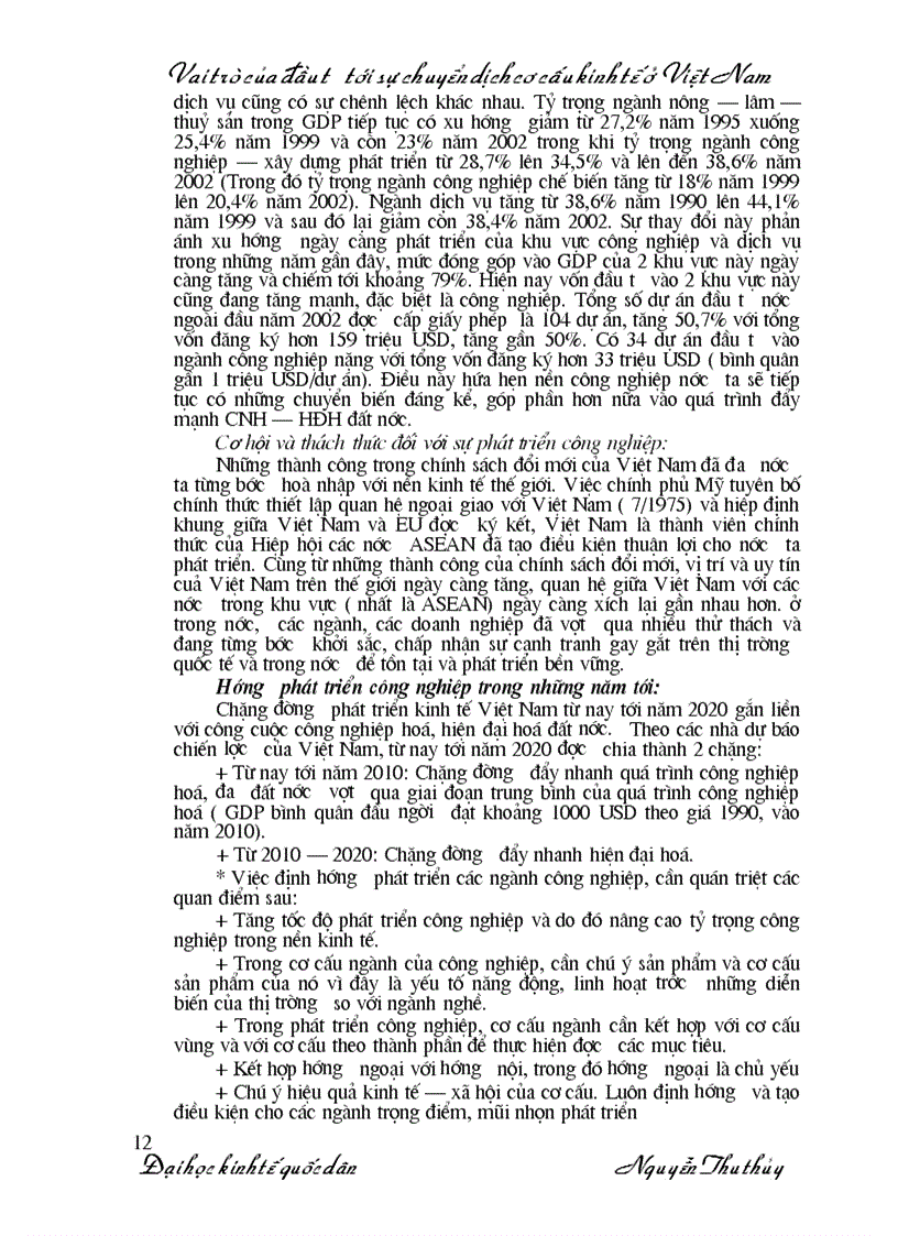 image for page Lý luận chung về đầu tư và chuyển dịch cơ cấu kinh tế