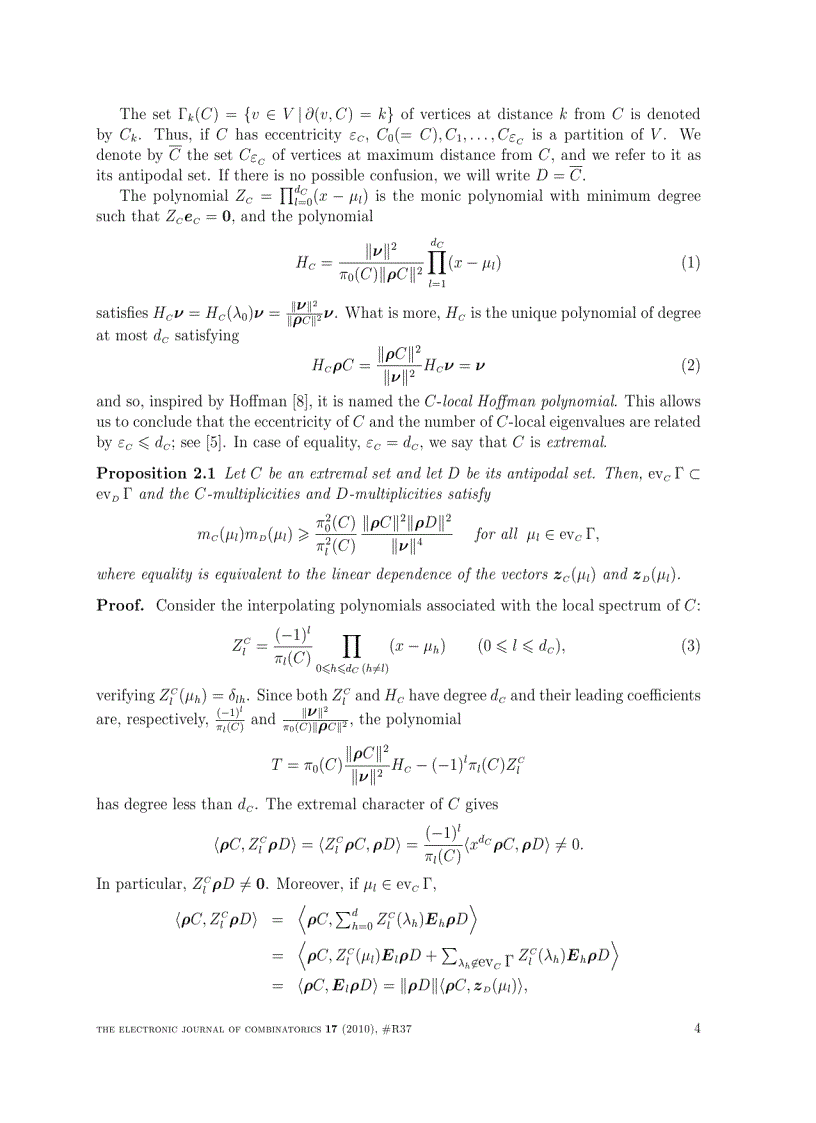 image for page Combinatorial vs Algebraic Characterizations of Completely Pseudo Regular Codes