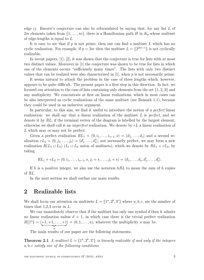 image for page Hamiltonian paths in the complete graph with edge lengths 1 2 3
