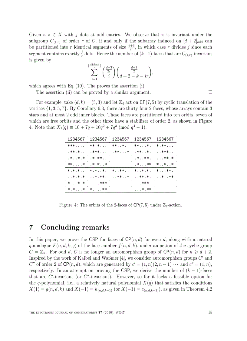 image for page The Cyclic Sieving Phenomenon for Faces of Cyclic Polytopes