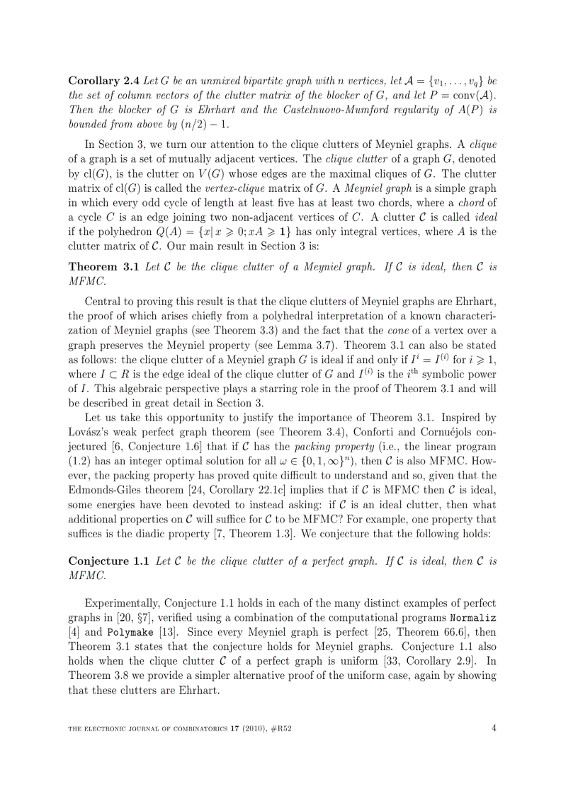 image for page Ehrhart clutters Regularity and Max Flow Min Cut