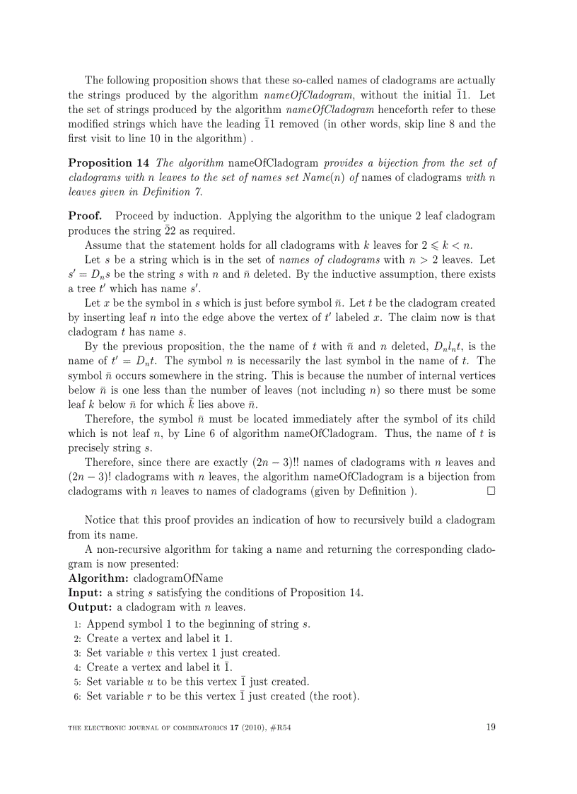 image for page Encodings of cladograms and labeled trees