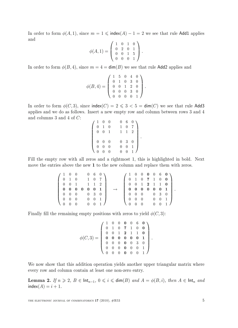 image for page Ascent sequences and upper triangular matrices containing non negative integers