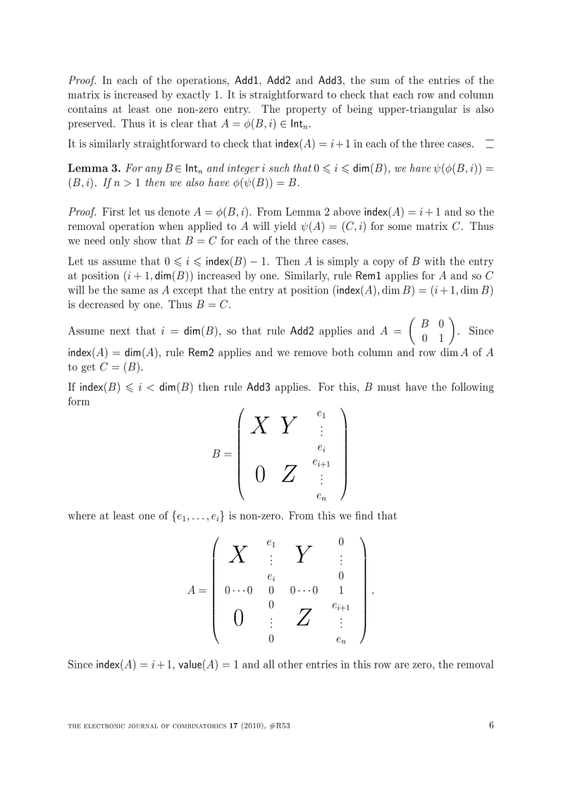 image for page Ascent sequences and upper triangular matrices containing non negative integers