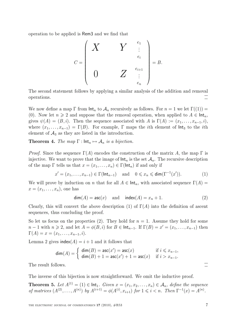 image for page Ascent sequences and upper triangular matrices containing non negative integers