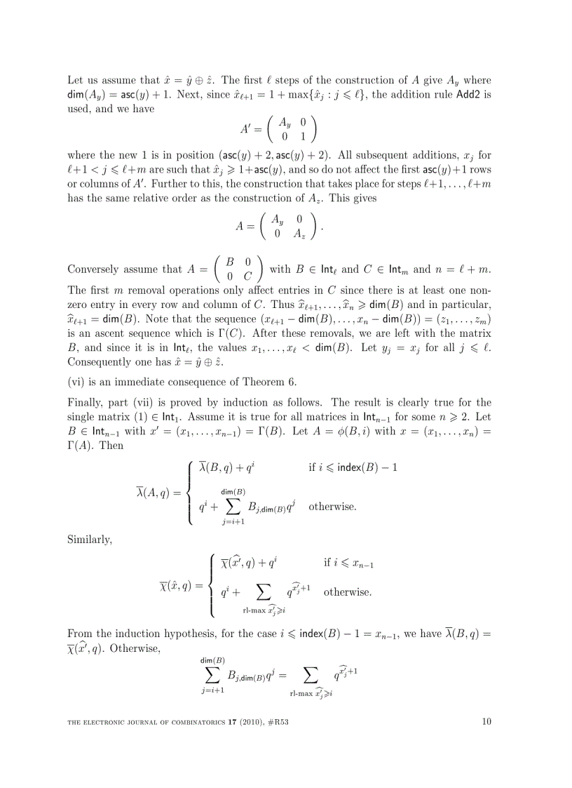 image for page Ascent sequences and upper triangular matrices containing non negative integers