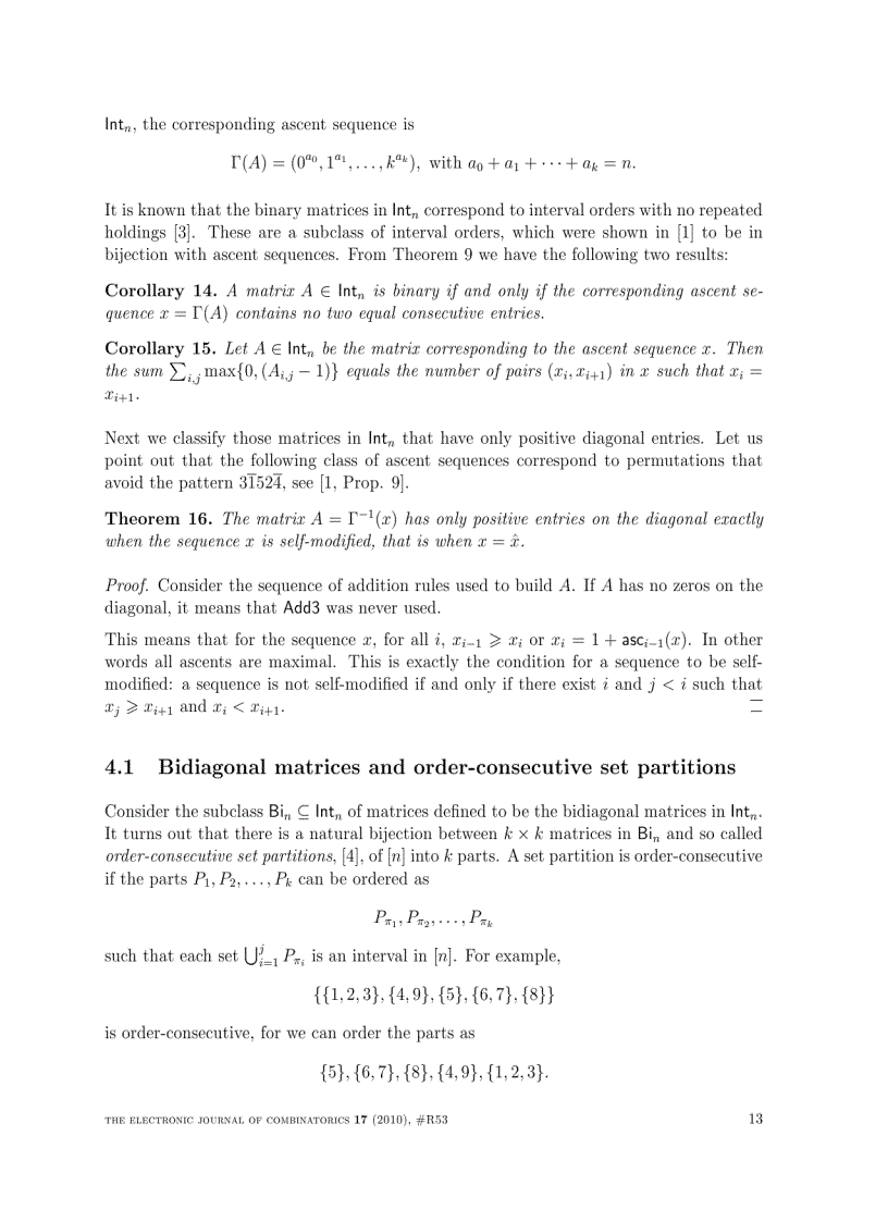 image for page Ascent sequences and upper triangular matrices containing non negative integers