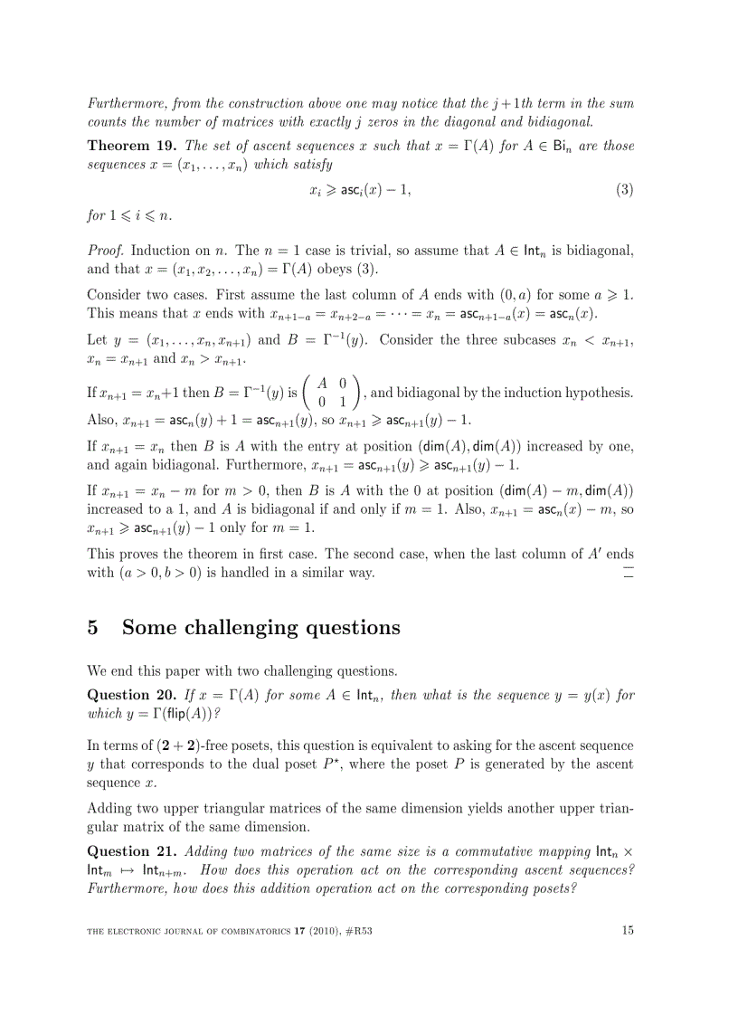 image for page Ascent sequences and upper triangular matrices containing non negative integers