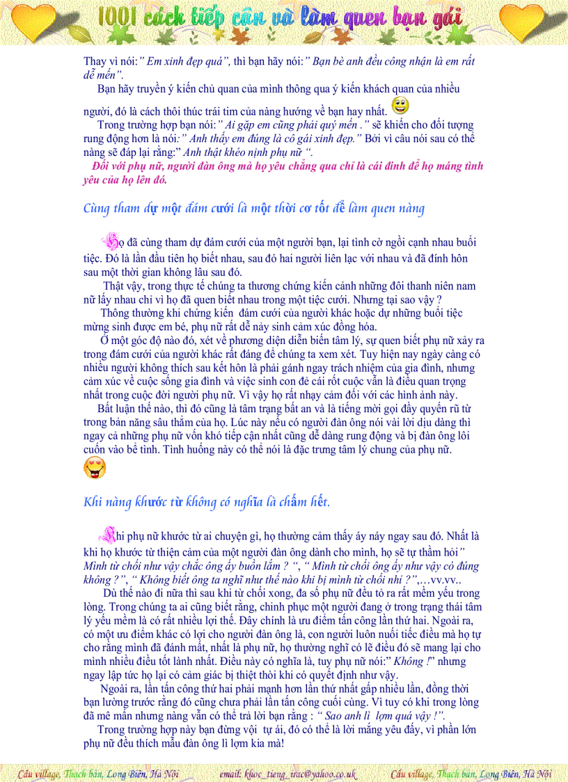 image for page 1000 cách tiếp cận và làm quen bạn gái