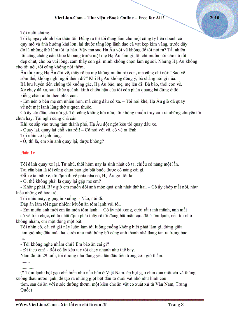 image for page Xin lỗi em chỉ là con đĩ Tào Đình