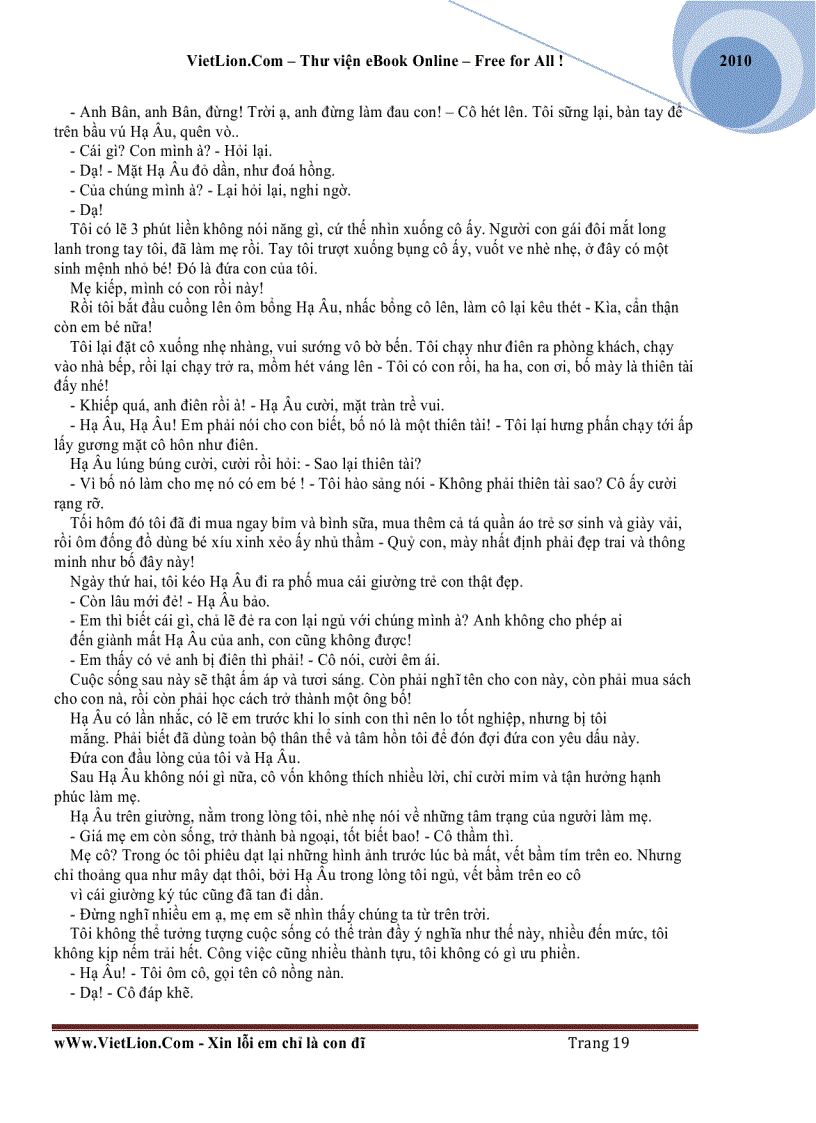 image for page Xin lỗi em chỉ là con đĩ Tào Đình