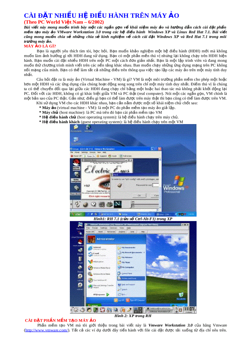 image for page Cài đặt nhiều hệ điều hành trên máy ảo