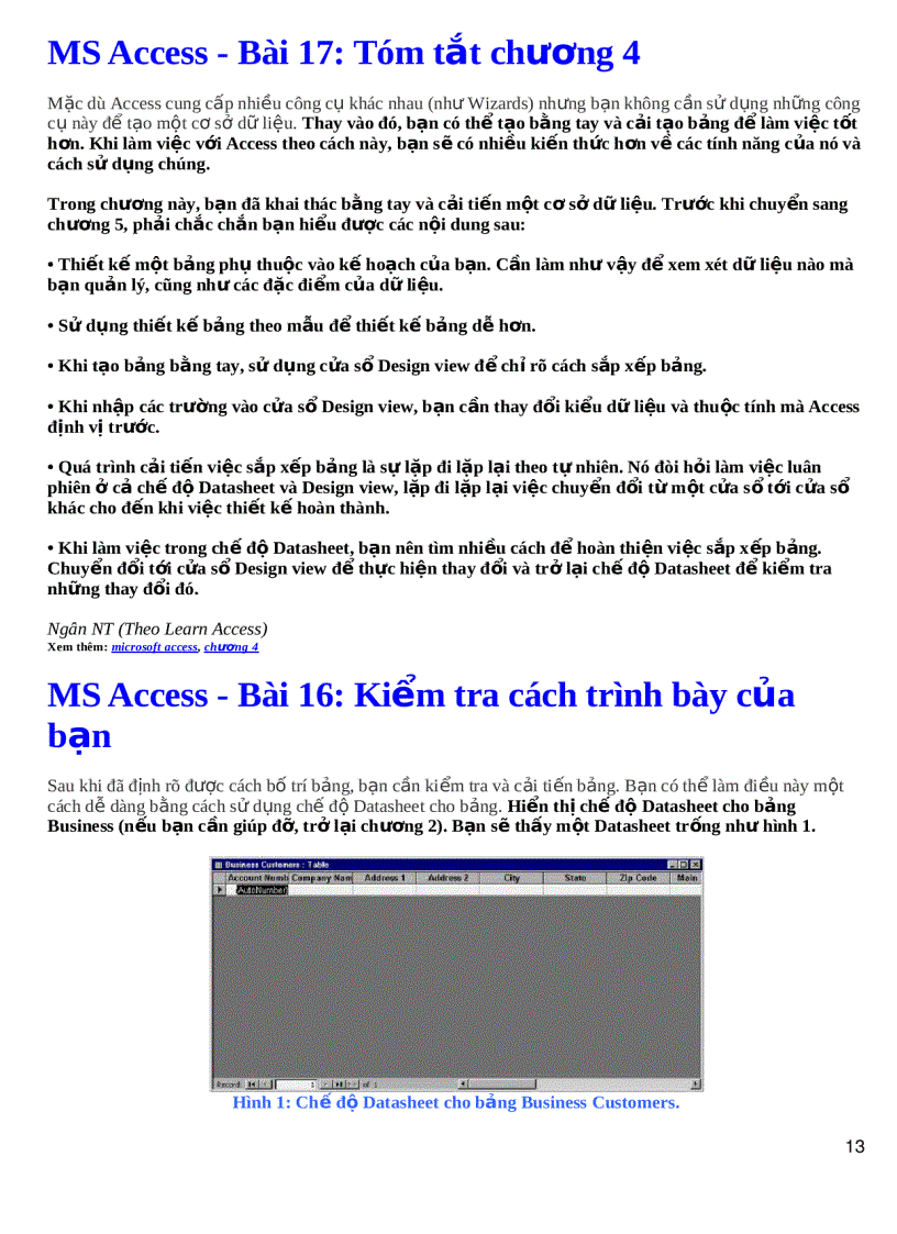 image for page Hoc access