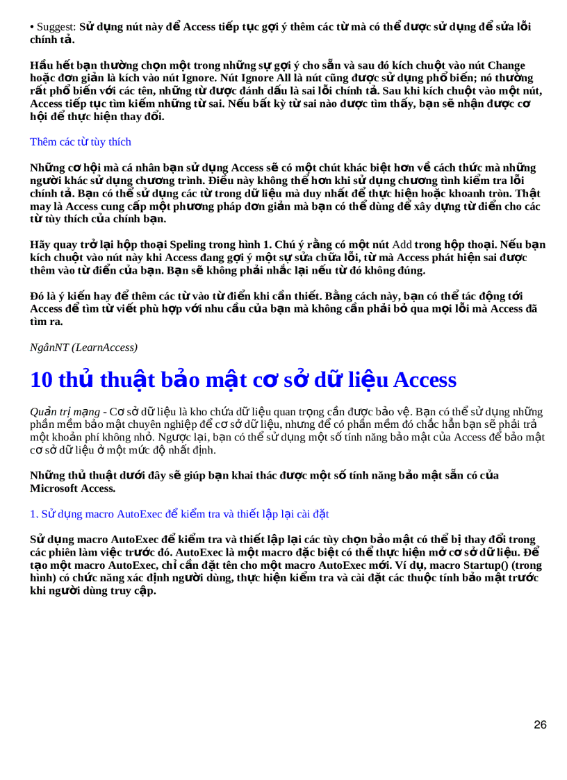 image for page Hoc access