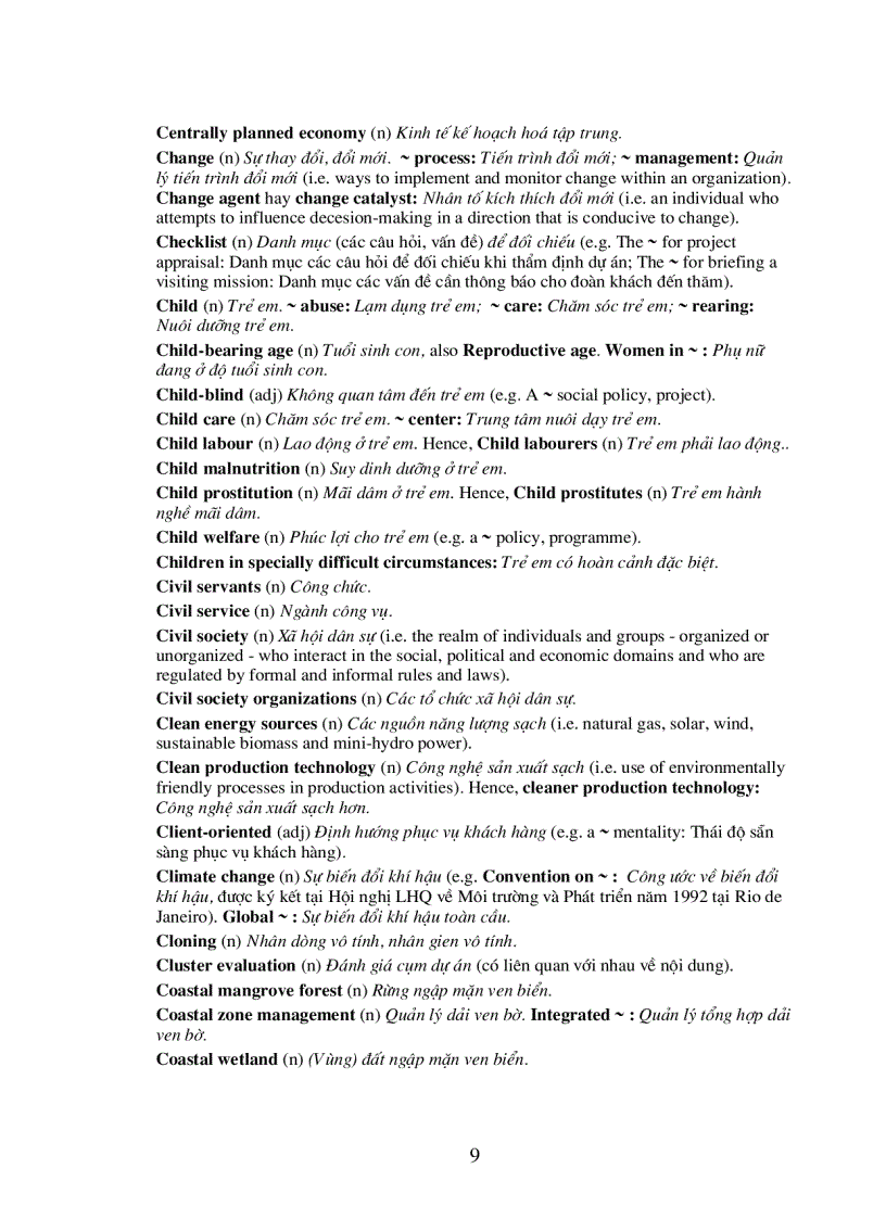 image for page Từ điển Anh Việt ngành Môi Trường