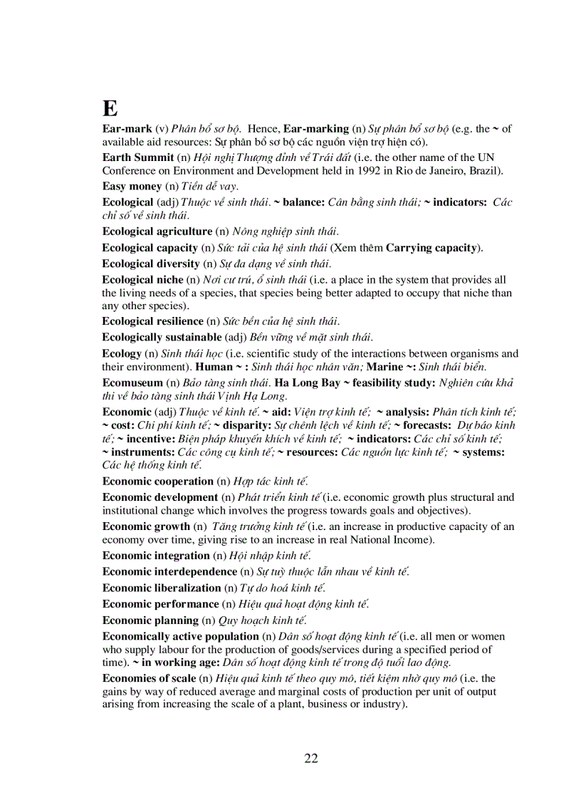 image for page Từ điển Anh Việt ngành Môi Trường