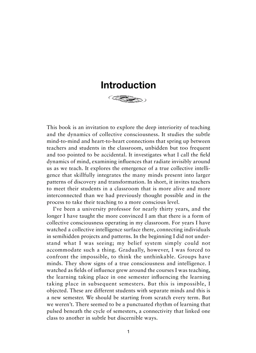 image for page The Living Classroom Teaching and Collective Consciousness