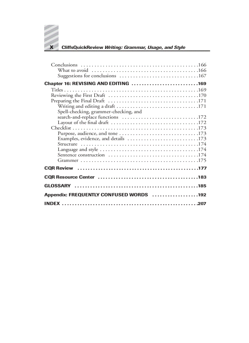 image for page Writing Grammar Usage and Style