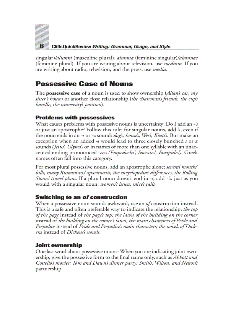 image for page Writing Grammar Usage and Style