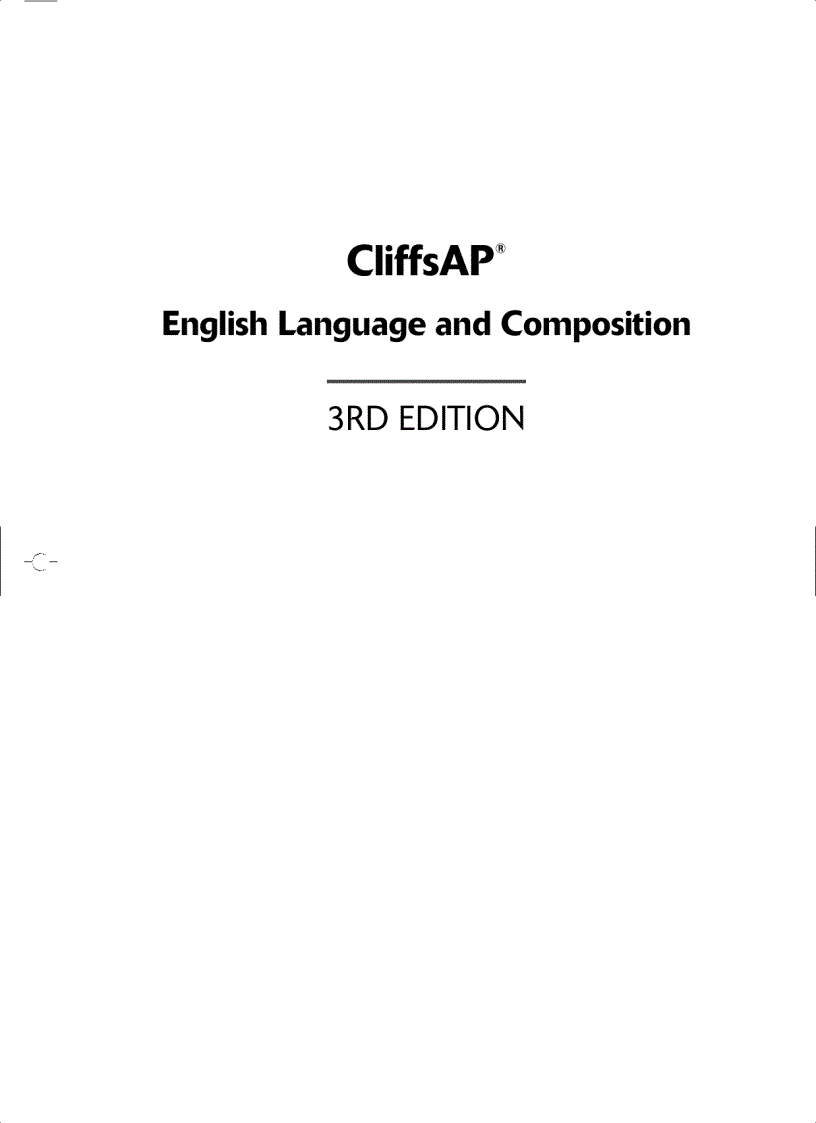 AP English Language and Composition 3rd Edition