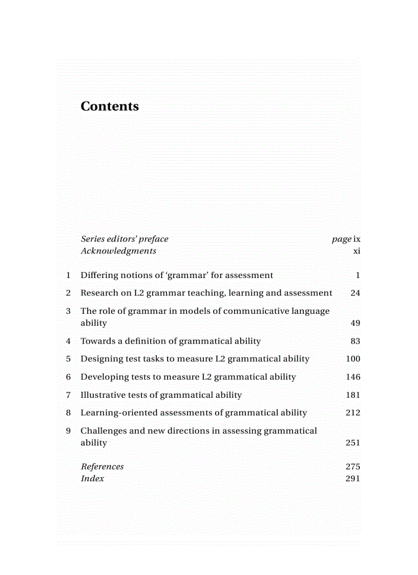 image for page Assessing Grammar