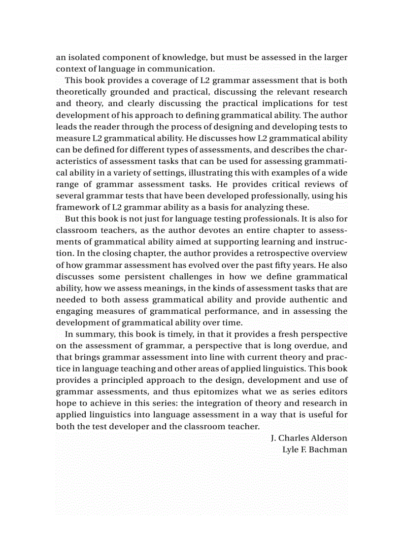 image for page Assessing Grammar