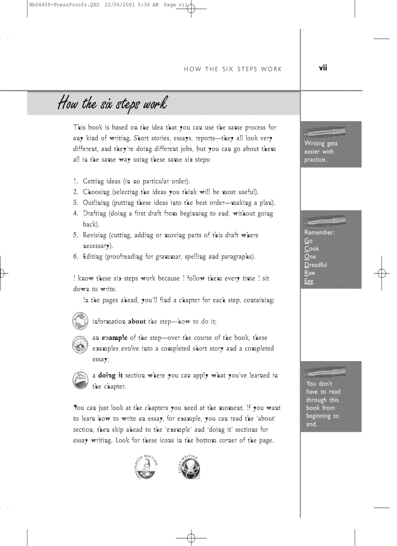 image for page Writing from Start to Finish a six step guide